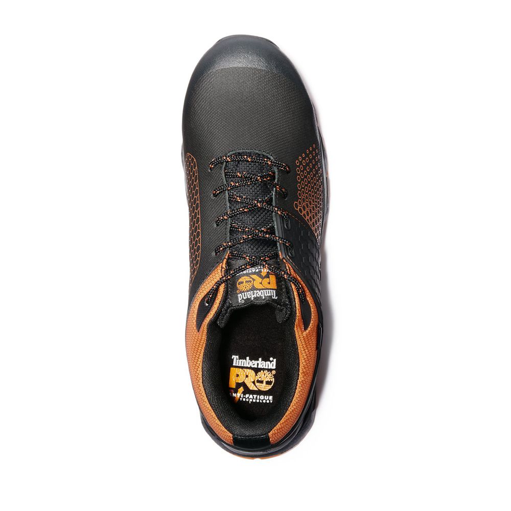 Zapatos de Trabajo Timberland Argentina Mujer - Pro® Ridgelow Comp Toe - Negras/Naranjas - VLJTDF-07